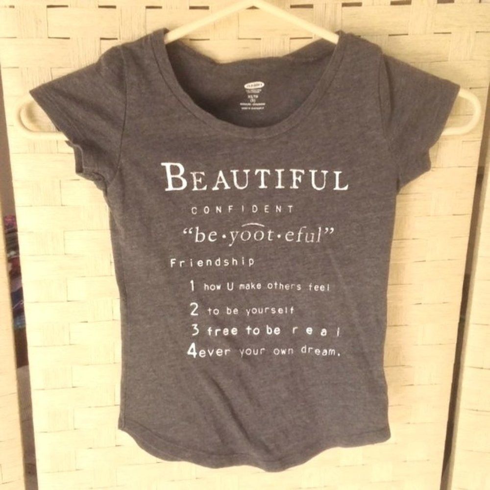 Girls Old Navy BEAUTIFUL Shirt Size XS/TP (5)